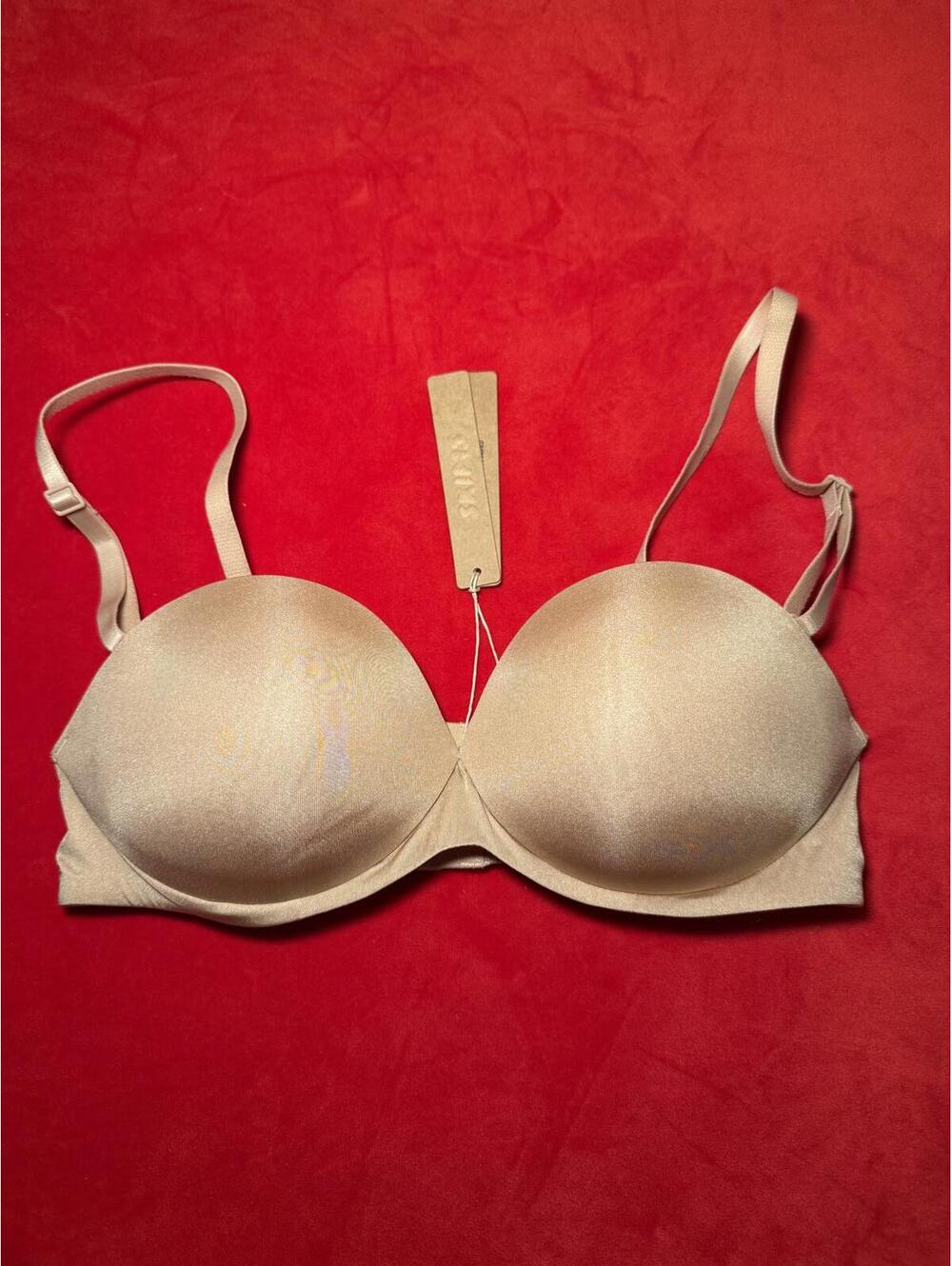 Skims Ultimate Push Up Strapless Bra Color Clay Size 34B